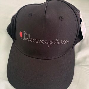 Champion Black Athletic Cap